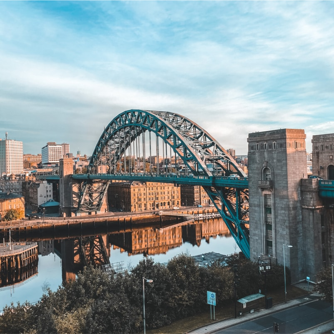 An image of the tyne bridge in Newcastle.